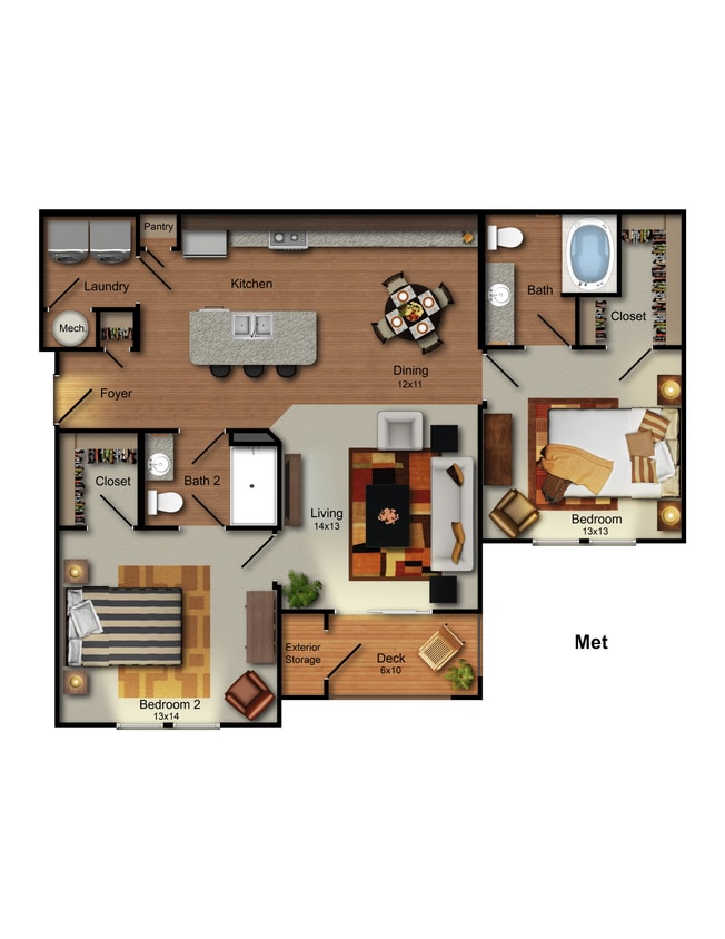 Floor Plan - B1 - MET