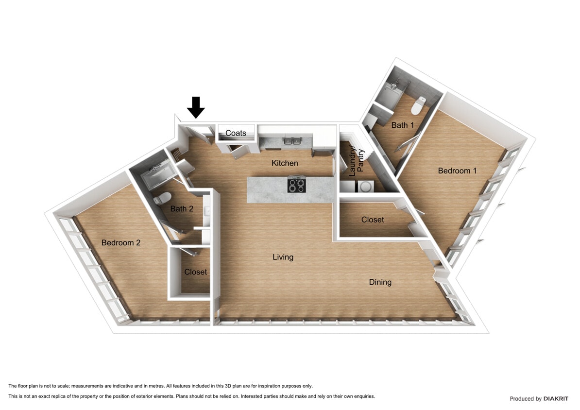 South Floor Plan - South Renovated