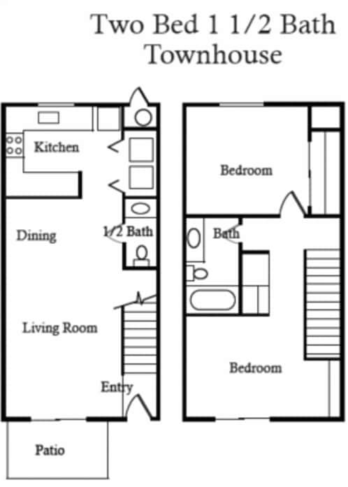 Floor Plan - 2x1T