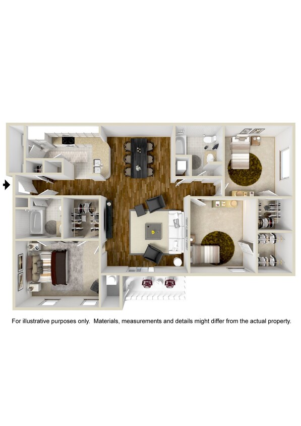 Floor Plan - Three Bedroom