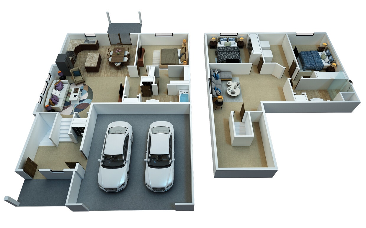 Floor Plan - 3 Bedroom 2 Bathroom