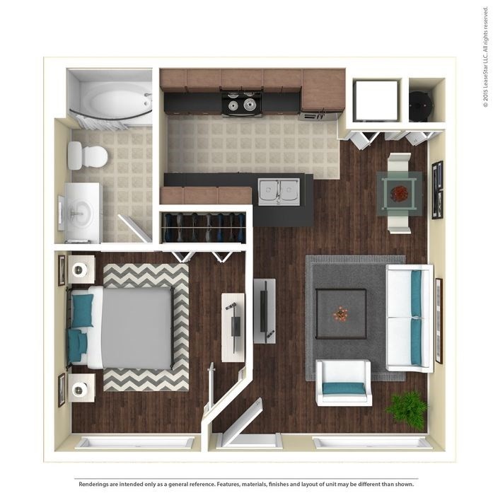 TheAugusta_499sq_1x1.jpg - A1 The Augusta - 1 Bedroom, 1 Bathroom
