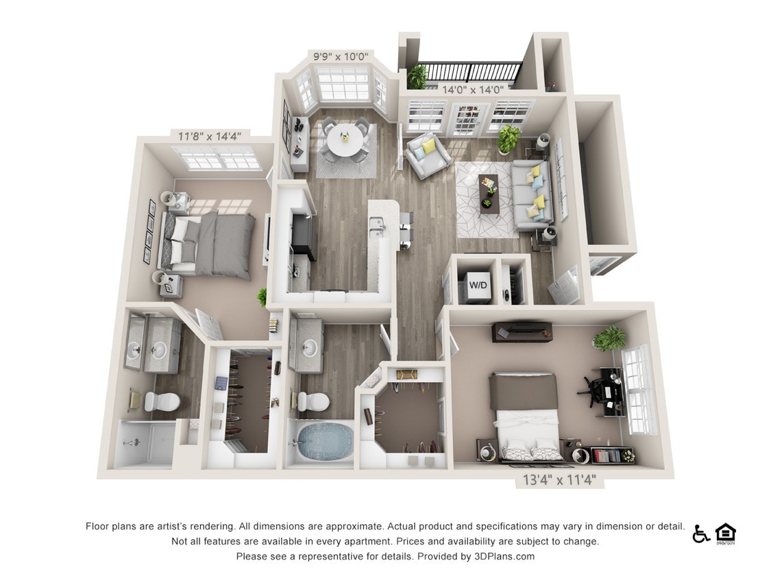 C1 floor plan The Boulevard At Town Lake - C1