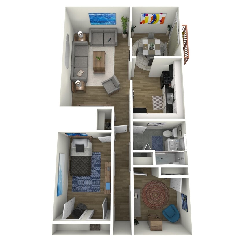 2 Bed 1 Bath - 2 Bed 1 Bath