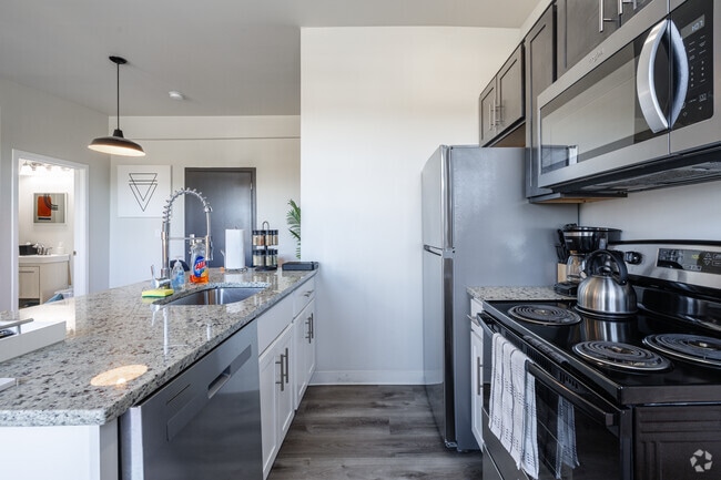 2BR, 1BA - 800SF - Kitchen - Bethune Lofts