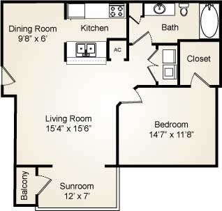 Floor Plan - A1 - Westport with Sunroom