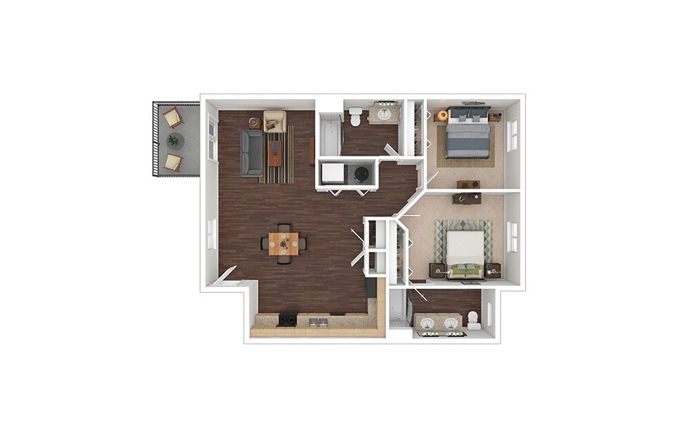 Floor Plan - Mauve - Classic