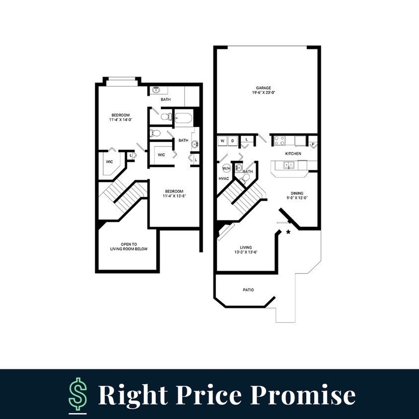 Floor Plan - Oxford Townhome