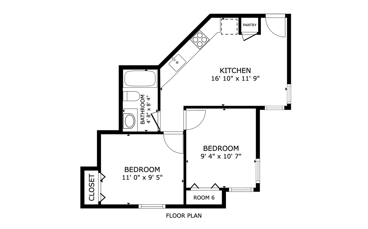 Floor Plan - 2BR / 2 bath - FP 1
