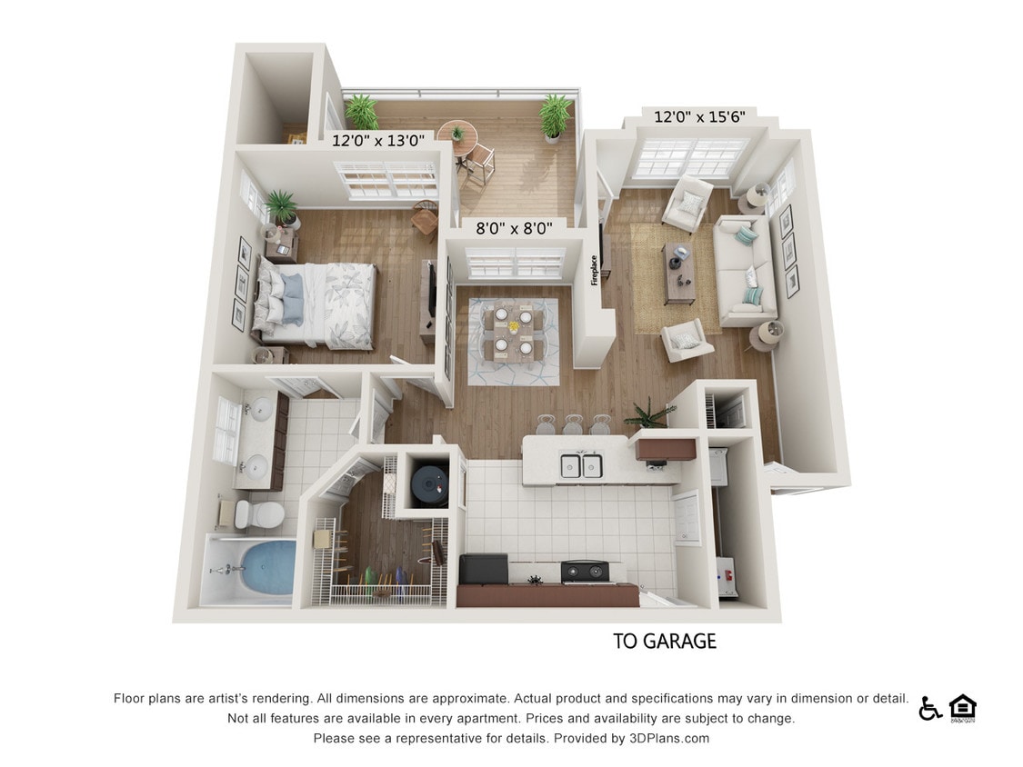 Floor Plan - A2R - 1x1