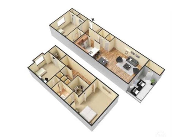 Floor Plan - 3Bed - 2Bath-TH