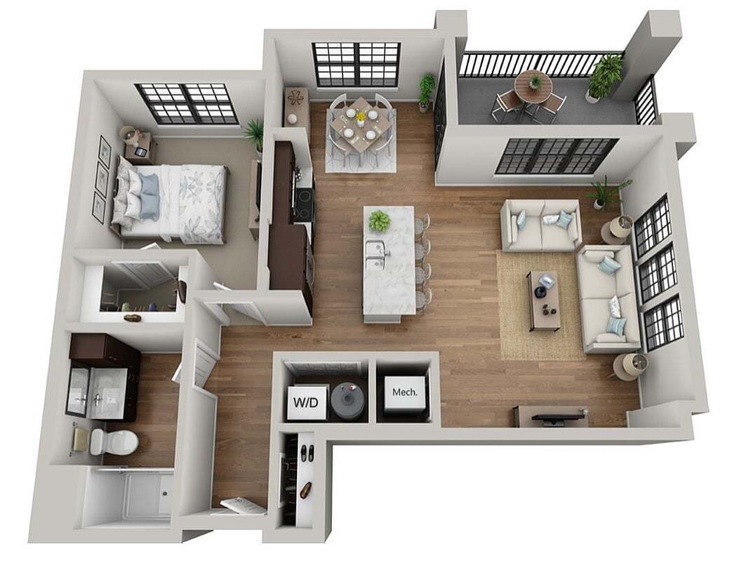 Floor Plan 1B | Arrabelle Apartments | Apartments in Cedarburg, WI - 1B
