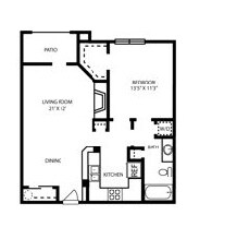 1BR/1BA - Classic