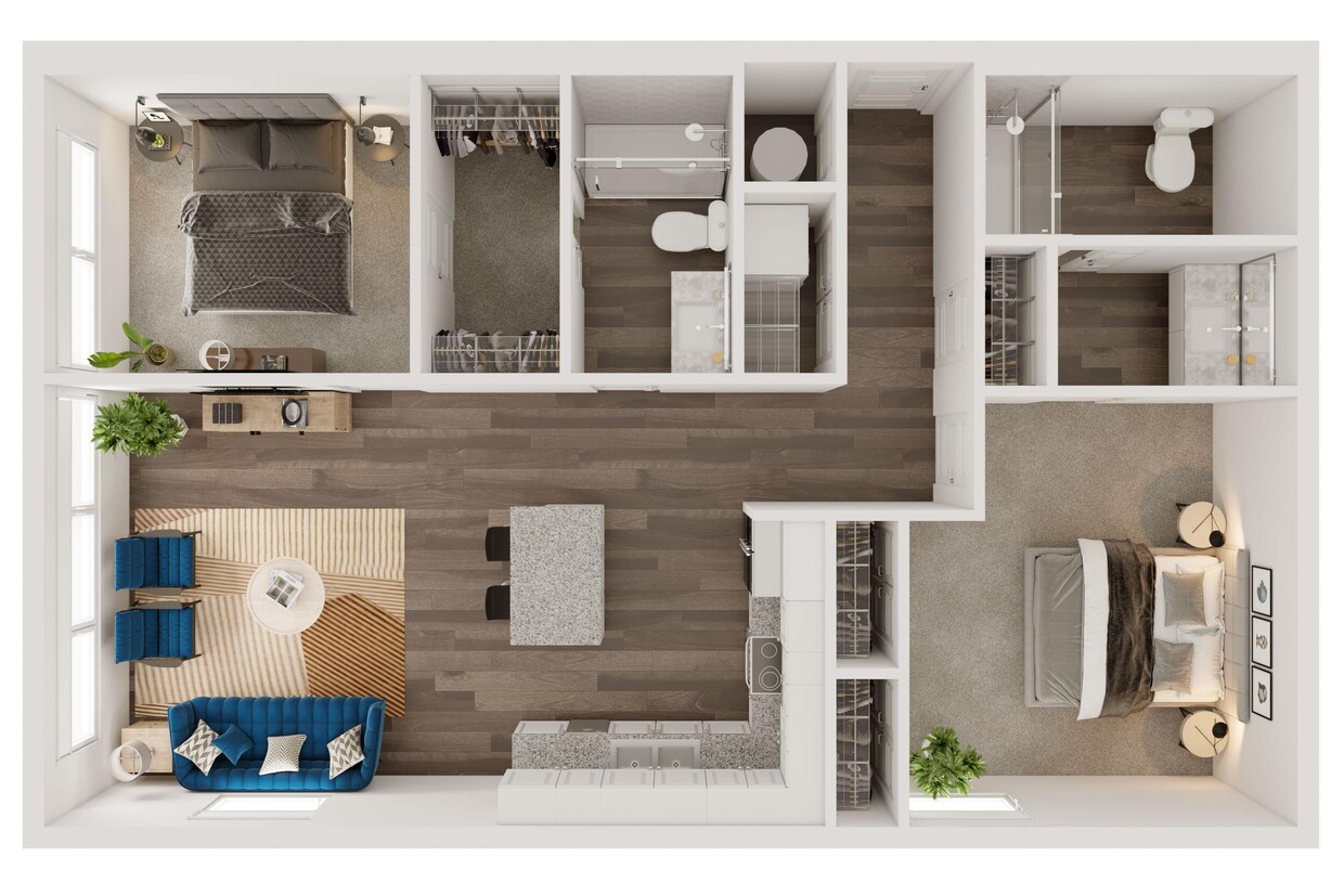 Floor Plan - B1 - SECOND AVE