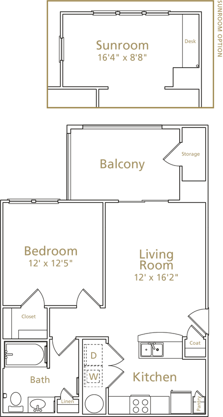 Floor Plan - Berkley Sunroom