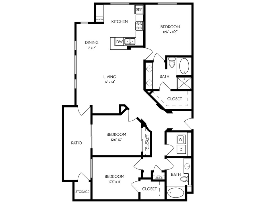 Floor Plan - D1 Affordable
