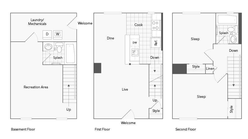 Brighton 2-Bedroom Floorplan - Brighton