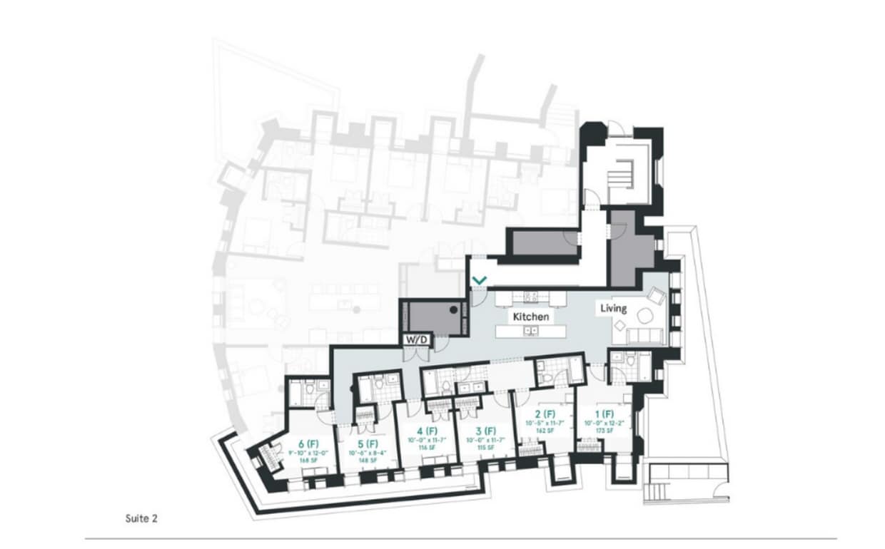 Floor Plan - COLUMBIA HEIGHTS | Furnished | Utilities Includ...