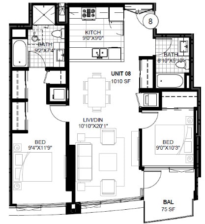 Floor Plan - SPIRE 2F