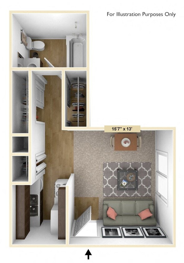 Floor Plan - Cambridge Studio
