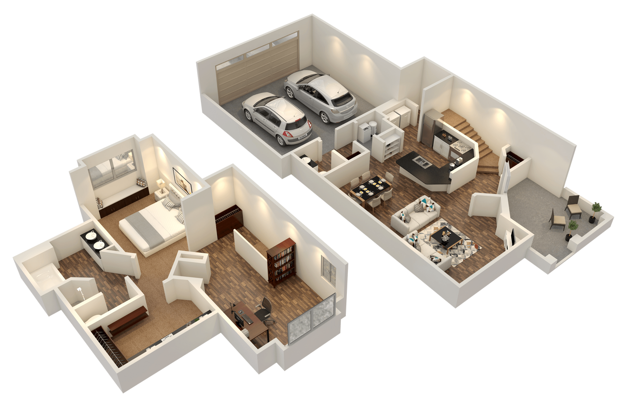 Floor Plan - Huron Townhome
