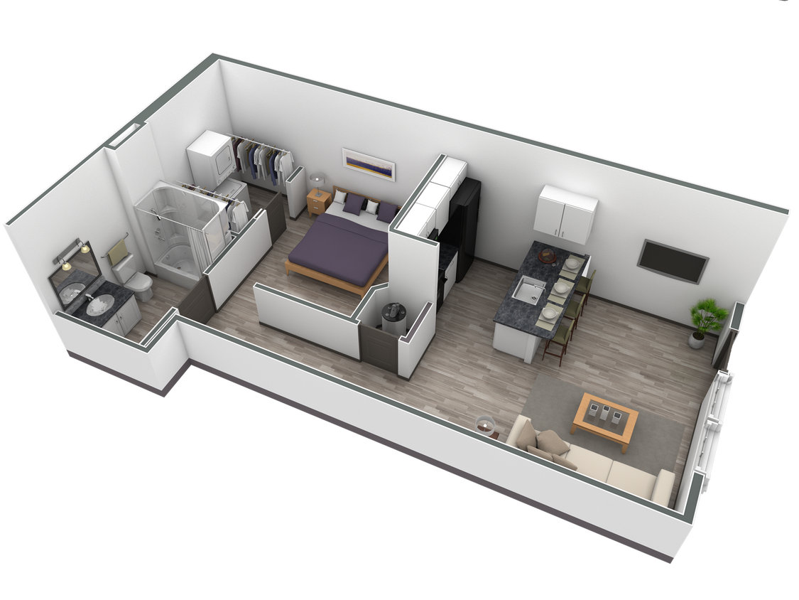 Floor Plan - Studio Horizon Courtyard