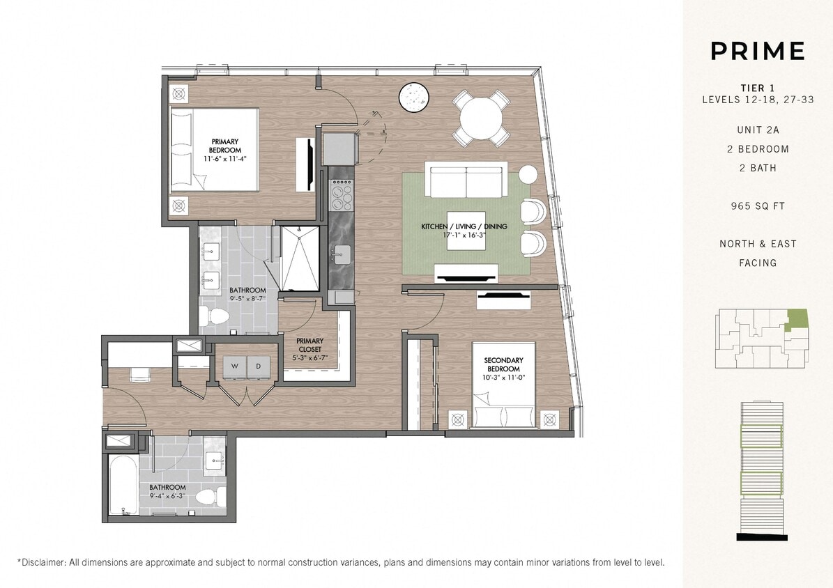 Floor Plan - Prime Two BR Stack 02