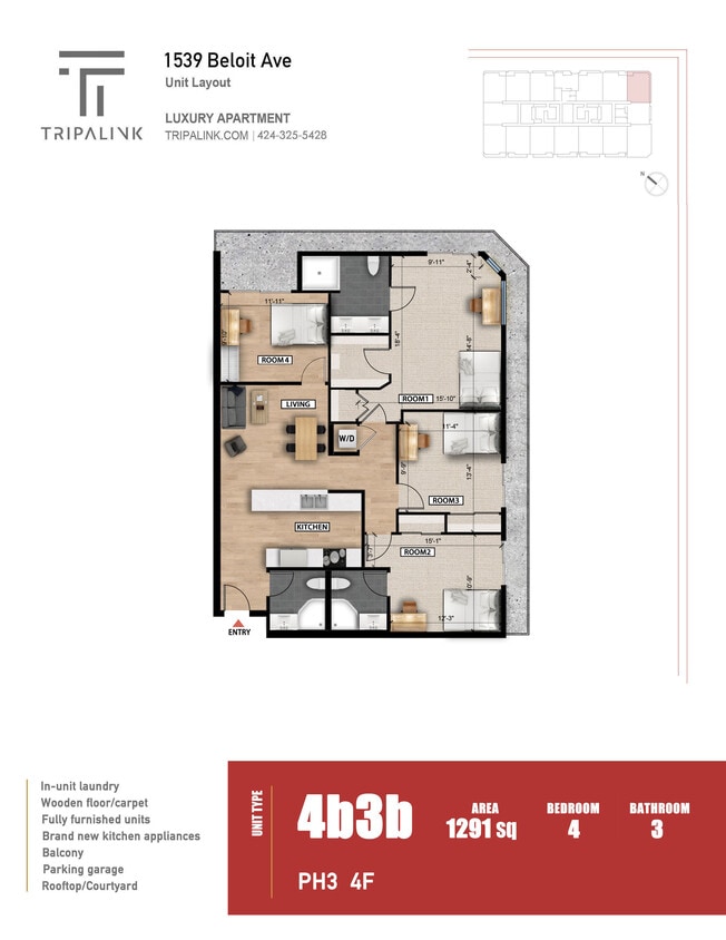Floor Plan - Unit PH3