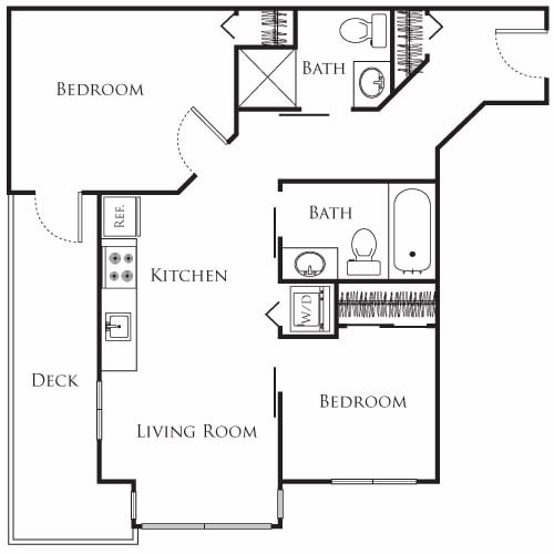 Floor Plan - Micro Two Bed - F1 339-639