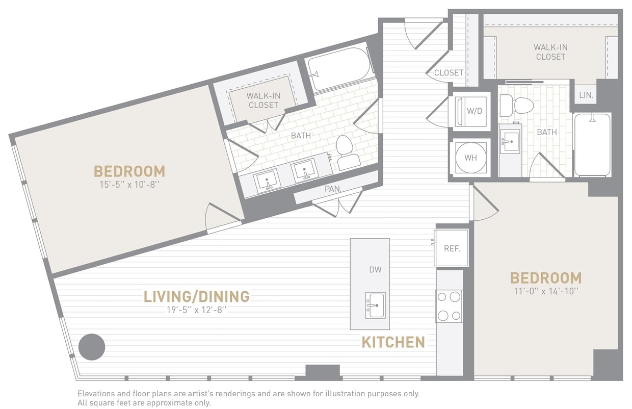 Floor Plan - 2 Bed 2 Bath-C05