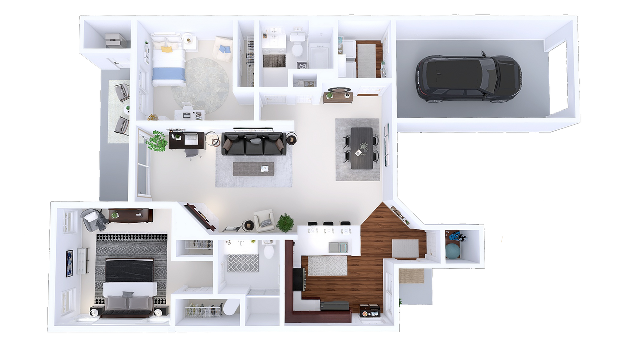Floor Plan - Arbors Addition - 2 Bed, 2 Bath