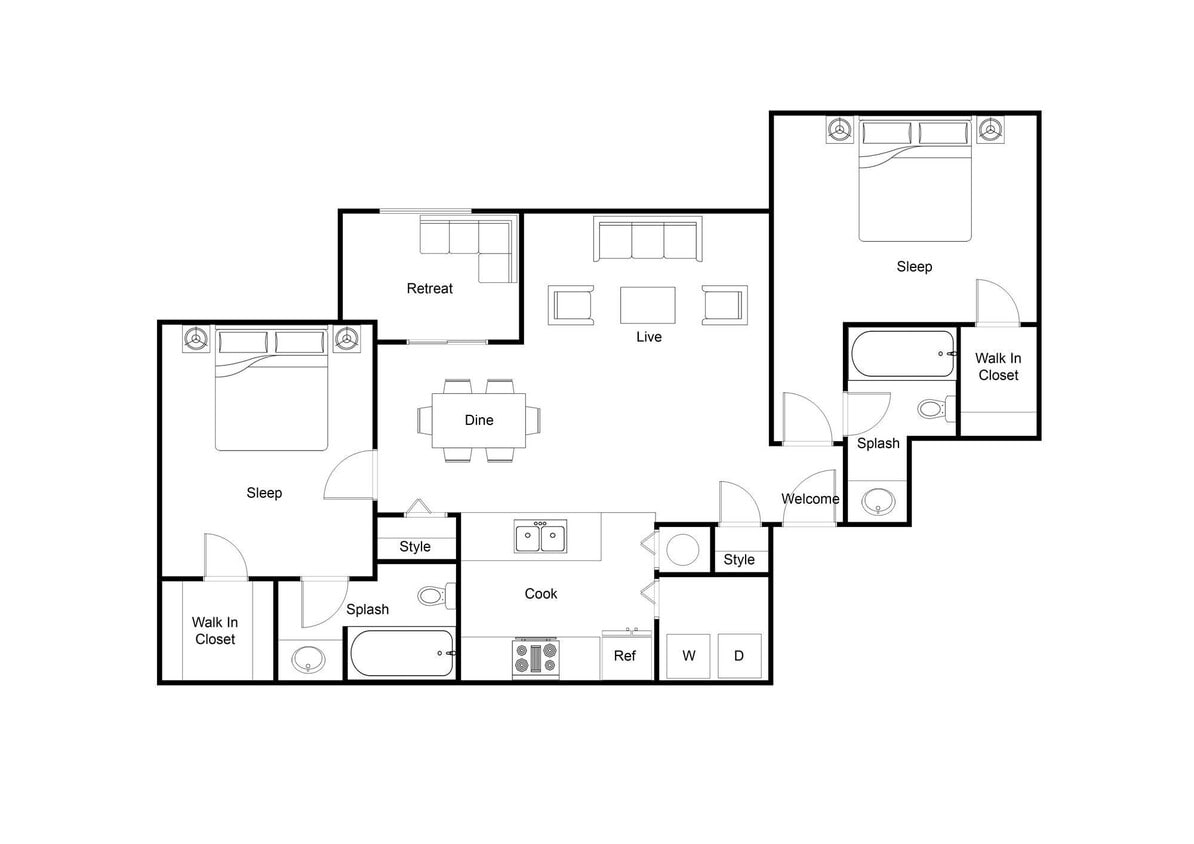 Floor Plan - B2 - Premium Renovation