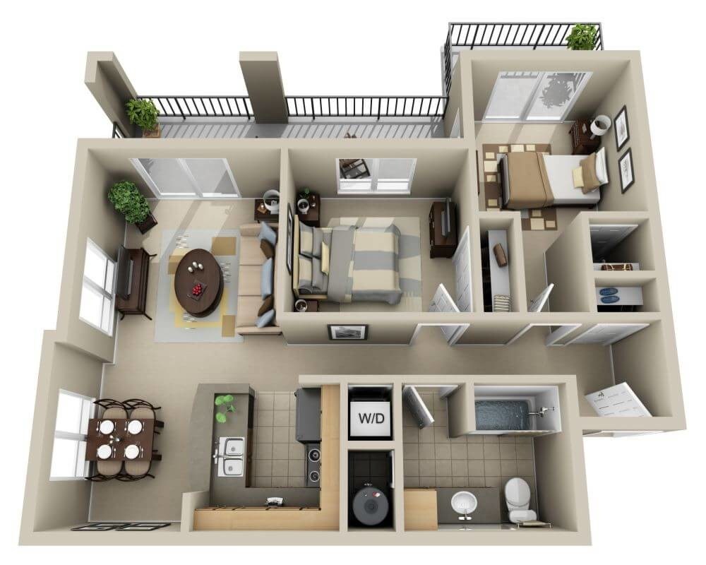 Floor Plan - Plan B1D