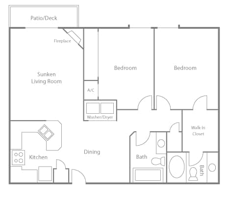Luxury 2 Bedroom - Two Bedroom B