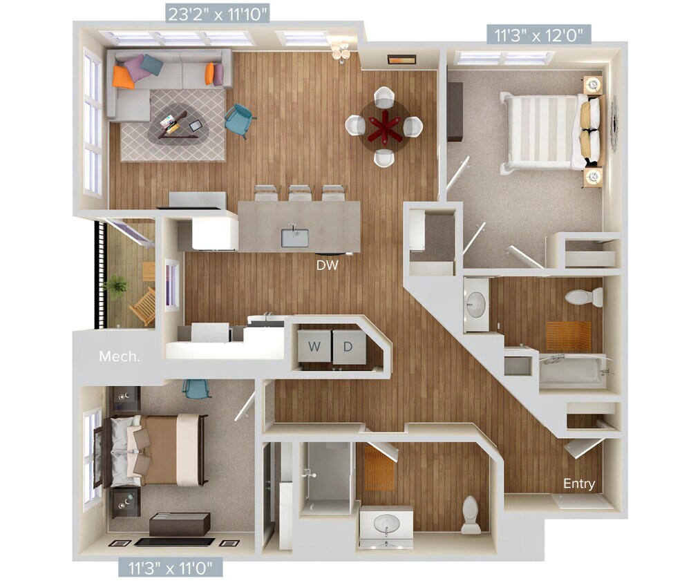 Floor Plan - B6-HP-sc2-1197