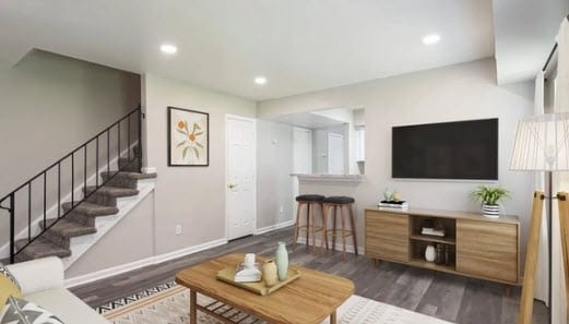 Living Area - Haven at City Center Apartments