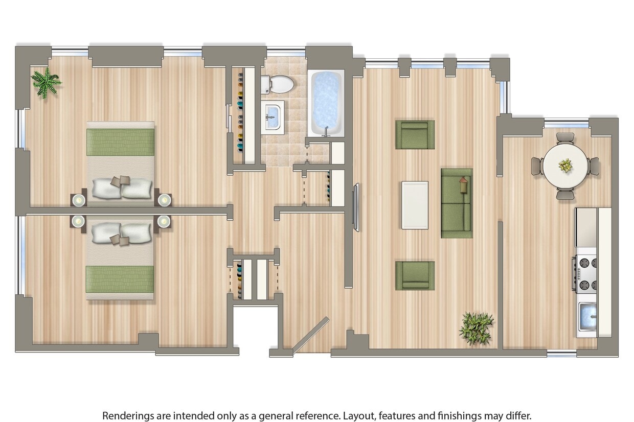 Floor Plan - 2 Bedroom B