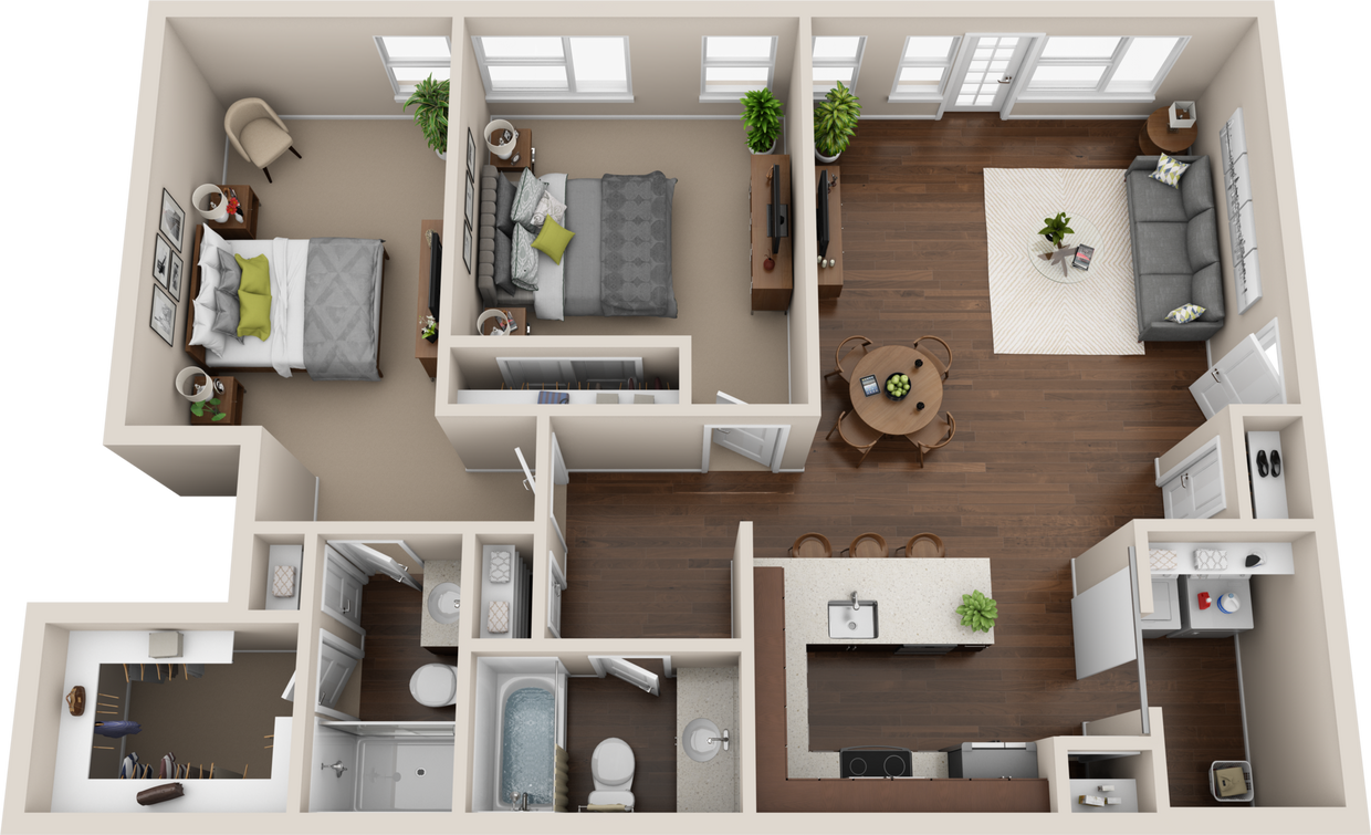 Floor Plan - Canal Flat Premiere