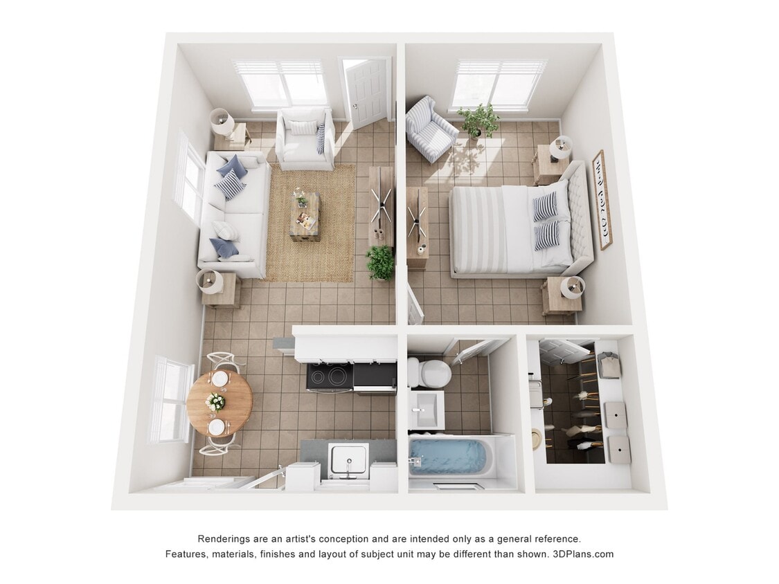 Parkview I and II_1x1 - 1 Bed 1 Bath