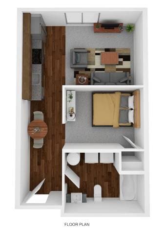 Floor Plan - Apartment Style- Studio