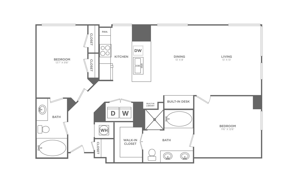 Floor Plan - 2 Bed/2 Bath - B9