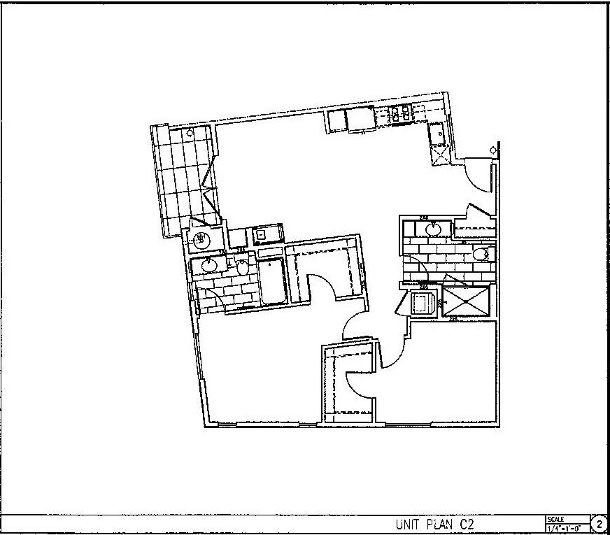 Floor Plan - Unit C2 2BR