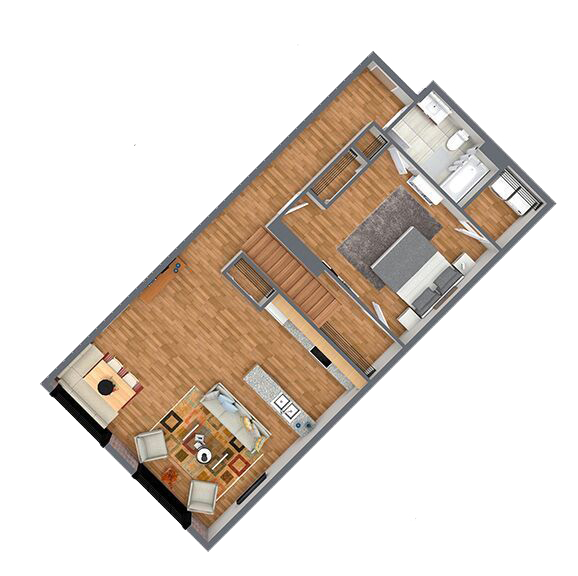 Floor Plan - 1x1 USP2