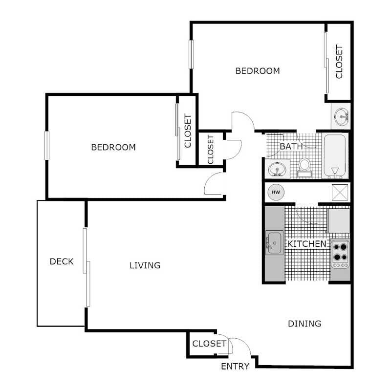 Floor Plan - 2 Bedroom A