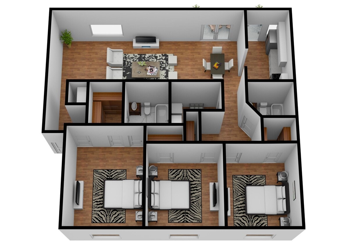 Floor Plan - RENOVATED MODERN 3 BED 2 BATH - Call our leasin...