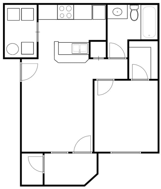 The Meadowbrook 1 Bed 1 Bath - The Meadowbrook - Classic
