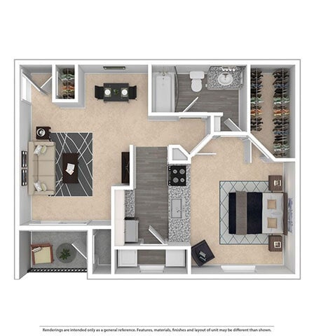 Floor Plan - A1B Moran