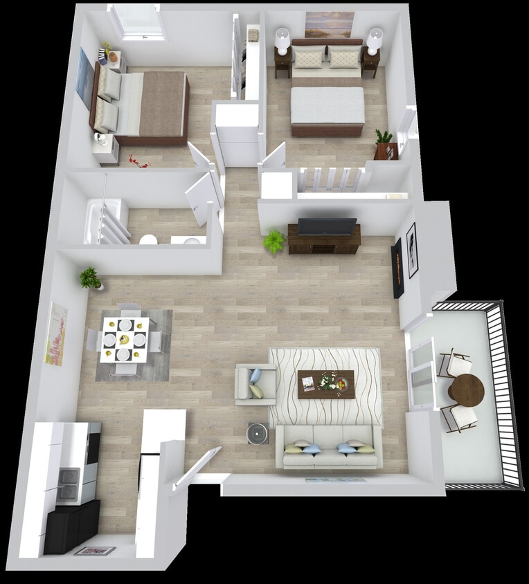 Floor Plan - 2x1