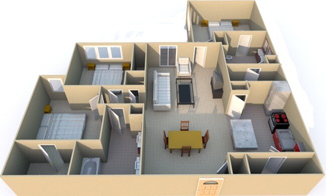 3 Bedroom Floor Plan - West Over