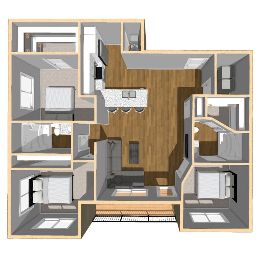 Floor Plan - F 1234 SF
